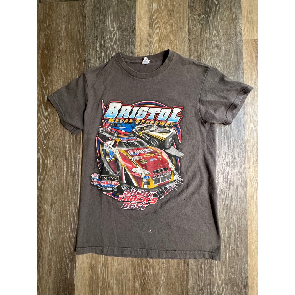 Pro Weight Bristol Motor Speedway T-Shirt Mens‎ Small Gray 2020 Racing Graphic
